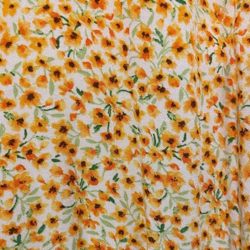 Old Navy Yellow Floral Wrap Blouse - Picture 3 of 6